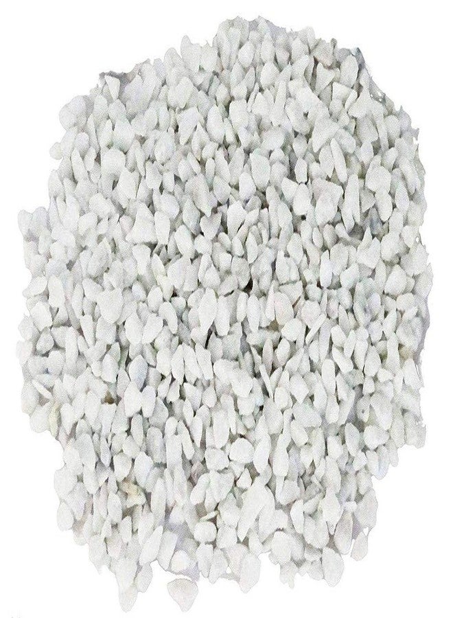 Samariya White Marble Chips Pebbles Decorative Stones for Aquarium, Vase Fillers, Home Decor, Table, Garden Decor Etc. (5 kg)