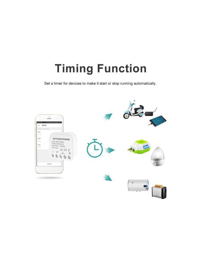 NIBEMINENT Wi-Fi Switch Module White - Image 3