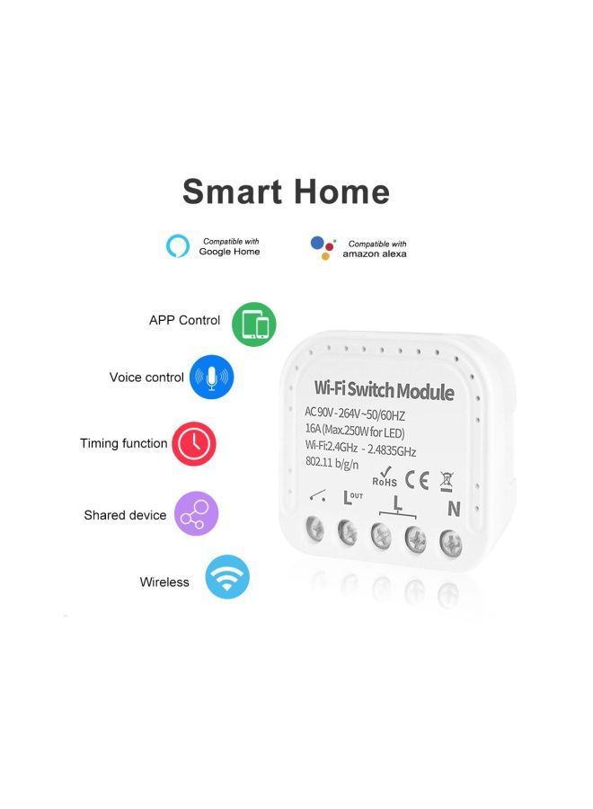 NIBEMINENT Wi-Fi Switch Module White - Image 4