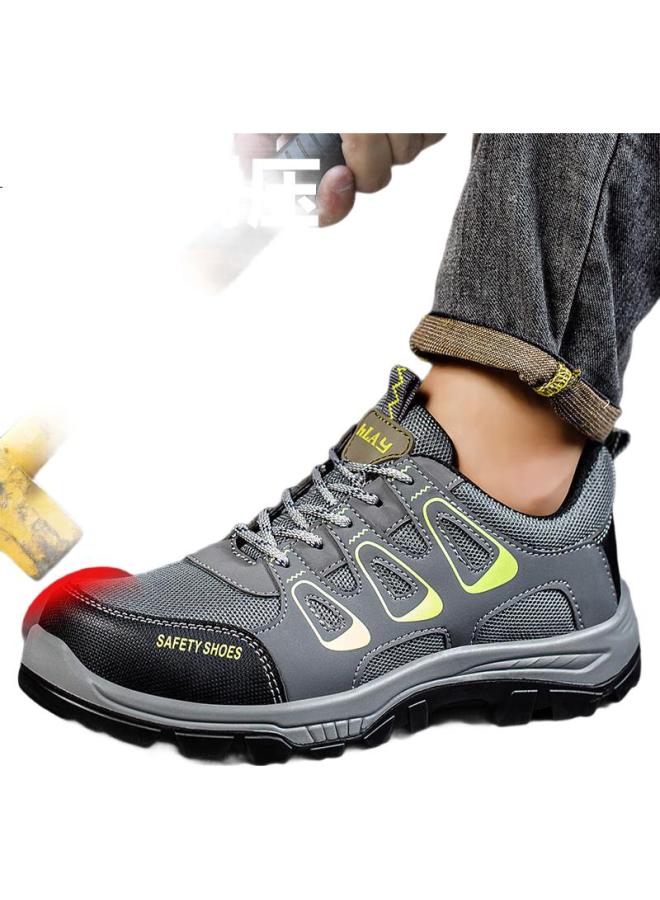 FUCHENG Men'S Breathable Steel Toe Anti-Smashing Anti-Piercing Wear-Resistant Protective Safety Work Site Functional Shoes 366 37 - Image 3