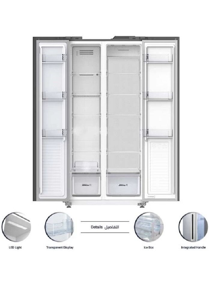 GENERAL SUPREME - Double Door SXS Refrigerator (15.2 CU FT,430 Ltrs), Inverter, Stainless Steel - Image 1