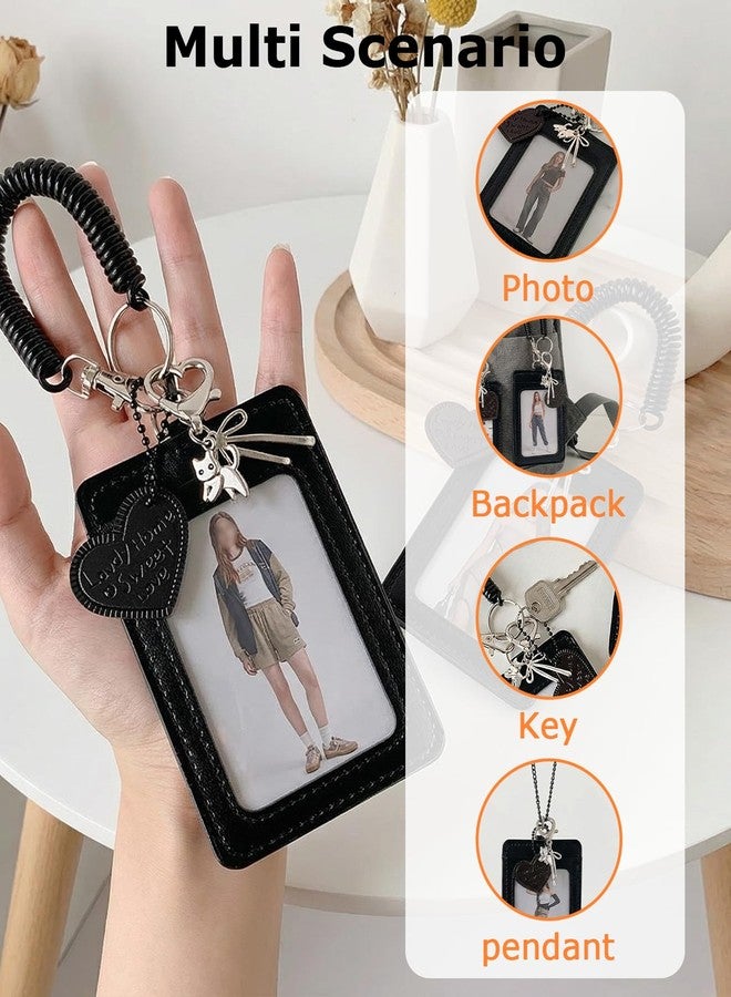 Gaahkai 3 Pcs Photocard Holder Keychain, 3" Photo Card Holders for Id Badge Holder Bus Credit Id Bank Card - Image 4