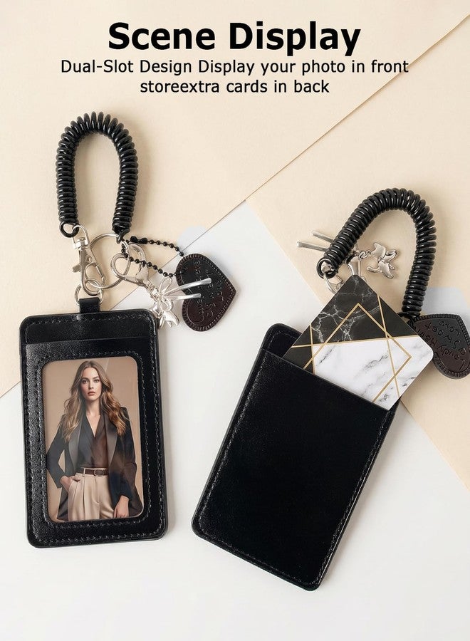 Gaahkai 3 Pcs Photocard Holder Keychain, 3" Photo Card Holders for Id Badge Holder Bus Credit Id Bank Card - Image 5