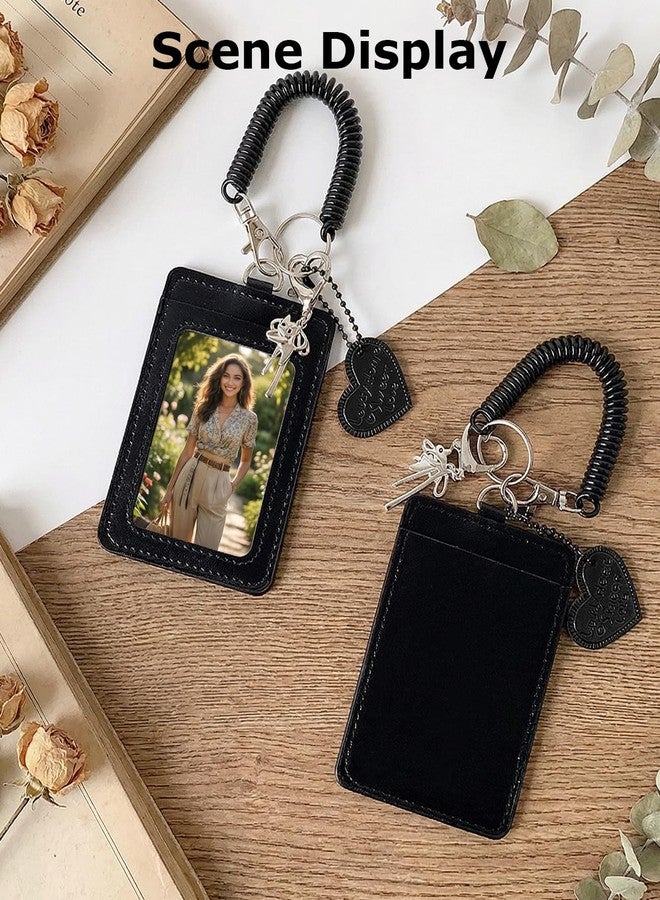 Gaahkai 3 Pcs Photocard Holder Keychain, 3" Photo Card Holders for Id Badge Holder Bus Credit Id Bank Card - Image 3