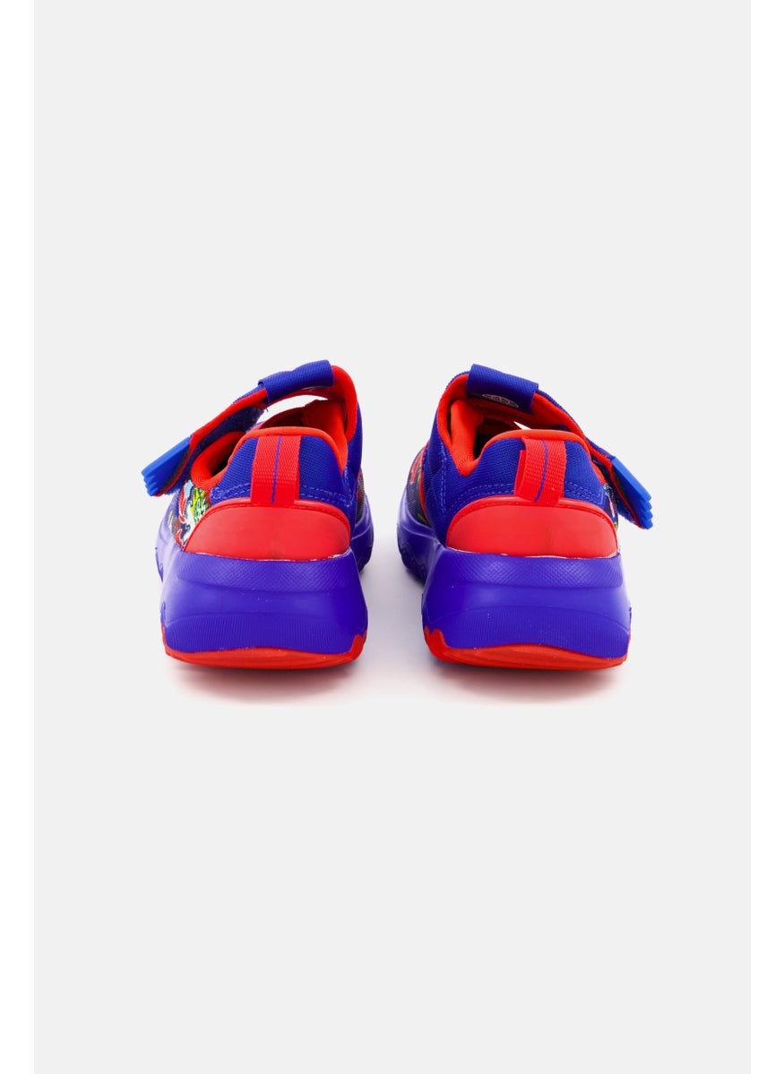 Adidas - Unisex Kids Marvel Suru365 Spider Man Slip-On Shoes, Blue - Image 1