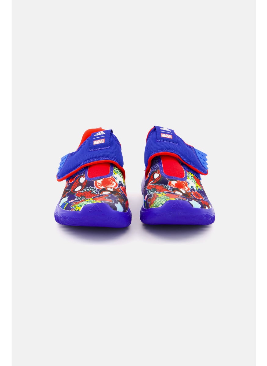 Adidas - Unisex Kids Marvel Suru365 Spider Man Slip-On Shoes, Blue - Image 1