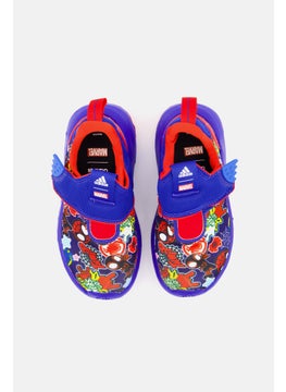 Adidas Unisex Kids Marvel Suru365 Spider Man Slip-On Shoes, Blue  - Image 4