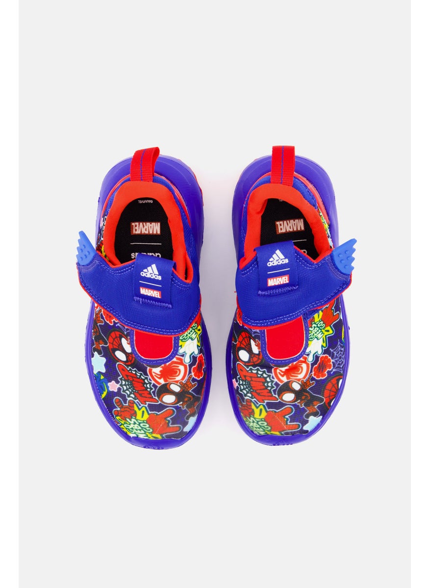 Adidas - Unisex Kids Marvel Suru365 Spider Man Slip-On Shoes, Blue - Image 1