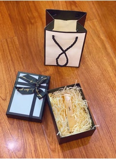 Generic Empty Gift Box 14 * 10 * 7cm Black Color with Paper Bag for New Year Wedding Eid Birthday Groomsman Father's Day Presents Display and Packing  - Image 2