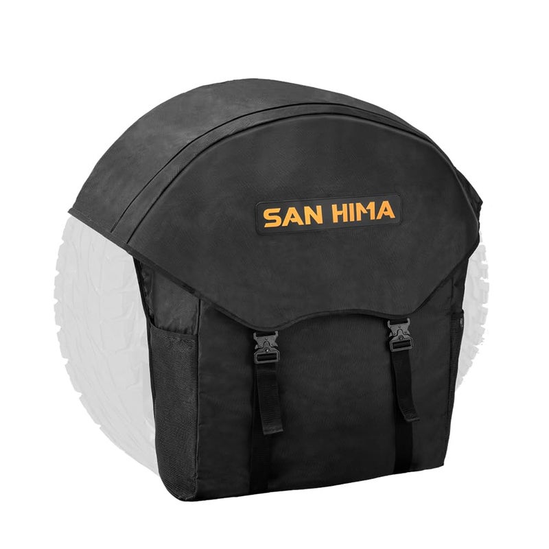 SAN HIMA Spare Tire Trash Bag 185 Gallons Fits 3135 Tire Cargo Storage Bag wReflective Strips for OffRoad 4x4 4WD Truck SUV Car - Image 2