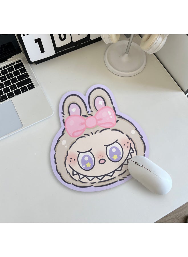 Special-Shaped Mouse Pad Labubu Cartoon Trendy Small Labubu Cute Desk Pad Learning Computer Pad 