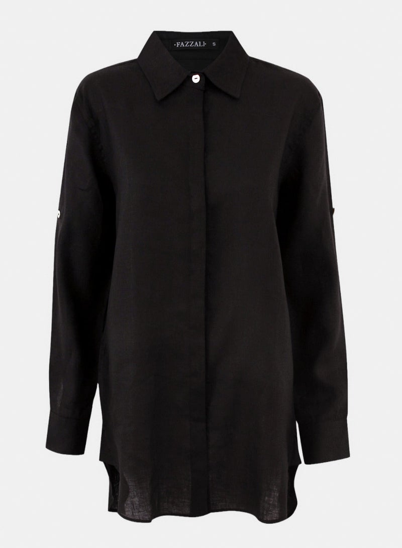 A-Line Linen Shirt.