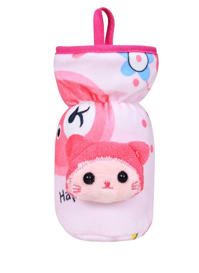 The Little Lookers Soft Plush Stretchable Baby Feeding Bottle Cover With Easy To Hold Strap ; Cute Animated Overall Print Pack Of 3 (Multicolor Narrow Neck 120Ml 4Oz)  - Image 5