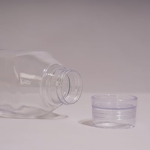 Nayasa Space Plastic Water Bottle 1150 ml | Set of 5 | BPA-Free Fridge Bottle for Home, Office, School, Gym | Leak-Proof & Durable | Grey - Image 3