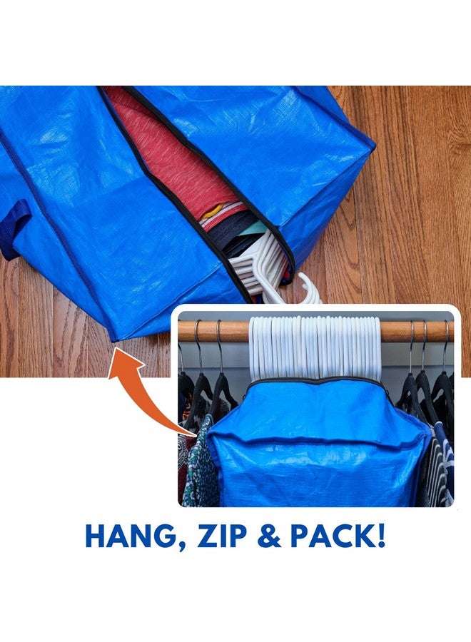 Creative Green Life Jumbo Storage Bags for Clothes with Strong Handles & Sturdy Zipper (4-Pack), Heavy-Duty Moving & Storage Bags, Best Packing Supplies for Clothing - XL Space Saving Bags, Alternative to Wardrobe Boxes  - Image 5
