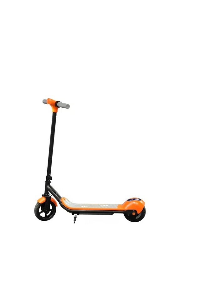 شارد سكوتر كهربائي للأطفال مع سكوتر قابل للطي 24 فولت، مصباح أمامي، مصباح جو أرضي، حزام مصباح خلفي، اتصال بلوتوث مع الطاقة، ترس، شاشة عرض السرعة، محرك بدون فرشاة 110 واط، لون برتقالي - Image 3