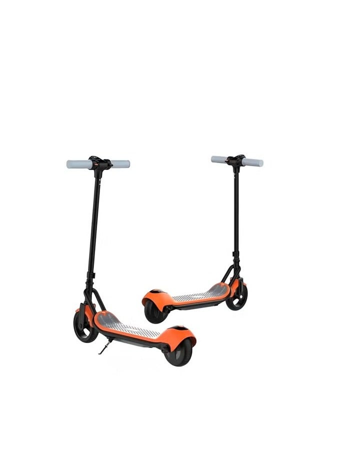 شارد سكوتر كهربائي للأطفال مع سكوتر قابل للطي 24 فولت، مصباح أمامي، مصباح جو أرضي، حزام مصباح خلفي، اتصال بلوتوث مع الطاقة، ترس، شاشة عرض السرعة، محرك بدون فرشاة 110 واط، لون برتقالي - Image 2