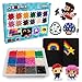 Pix Brix Pixel Art kit Puzzle Bricks 3000 Piece Pixel Art Container 12 Color Dark Palette Interlocking Building Bricks Create 2D and 3D Builds Without Water or Glue Stem Toys Ages 6 Plus - Image 2