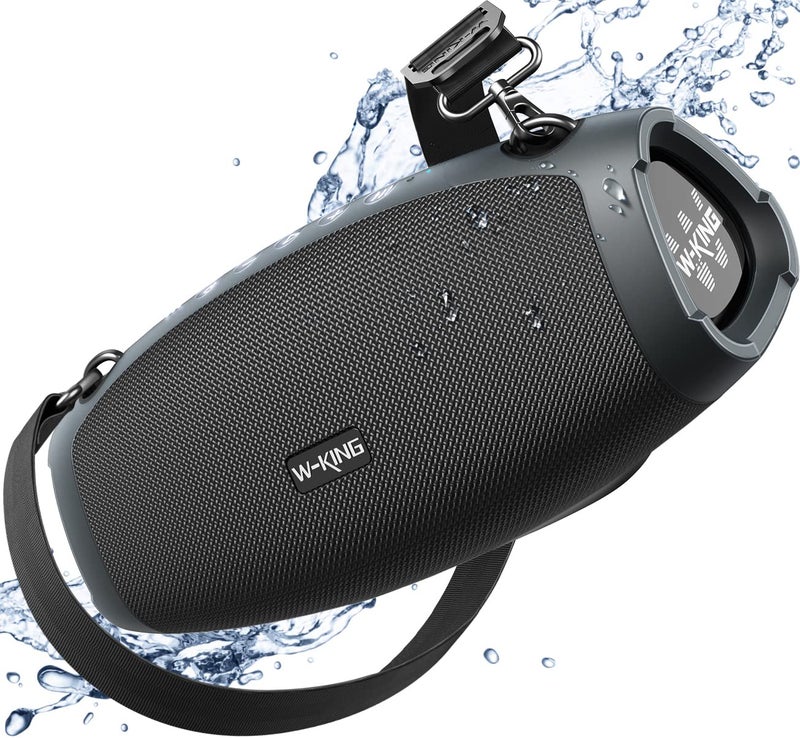 W-KING Bluetooth Speaker Loud, 120W Max Portable Speakers Bluetooth Wireless, IPX6 Waterproof Party Large Speaker Outdoor Boombox Subwoofer*2, 70W Triple Passive Radiator-42H Deep Bass, TF, AUX, EQ - Image 1