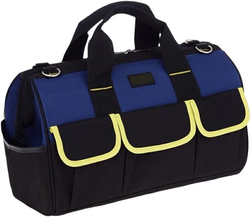 ISTARA Istara Large Tool Bag Waterproof Oxford Cloth Tool Bag Tote Bag Travel Tool Bag with Multi Pouches Tool Storage Bag Tool Organizer Bag Tools Bag for Electricians  - Image 1
