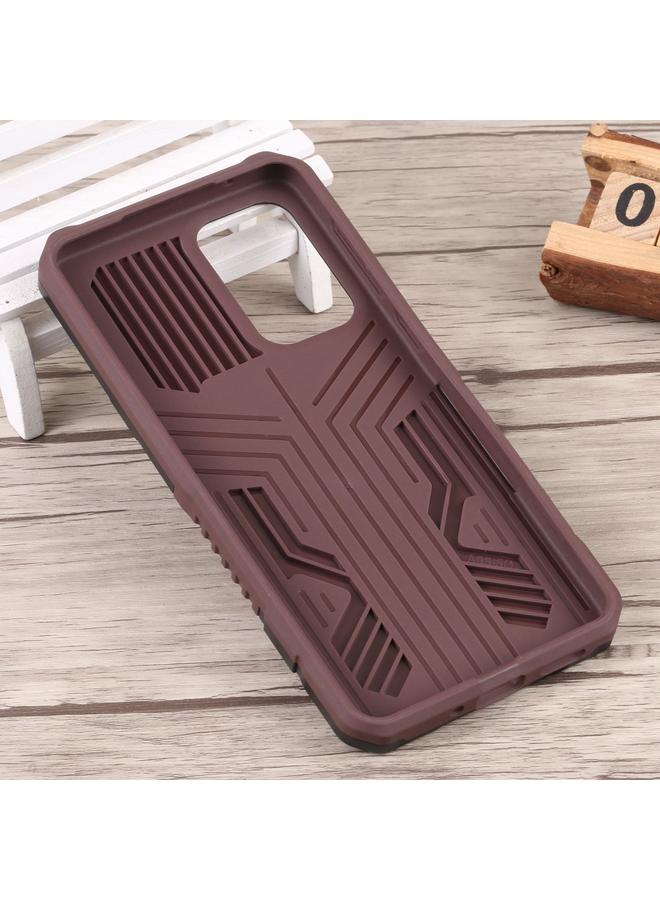 اس-توب جراب لهاتف Samsung Galaxy A33 5G Lanyard Mecha Armor Kickstand PC + جراب هاتف TPU - Image 3