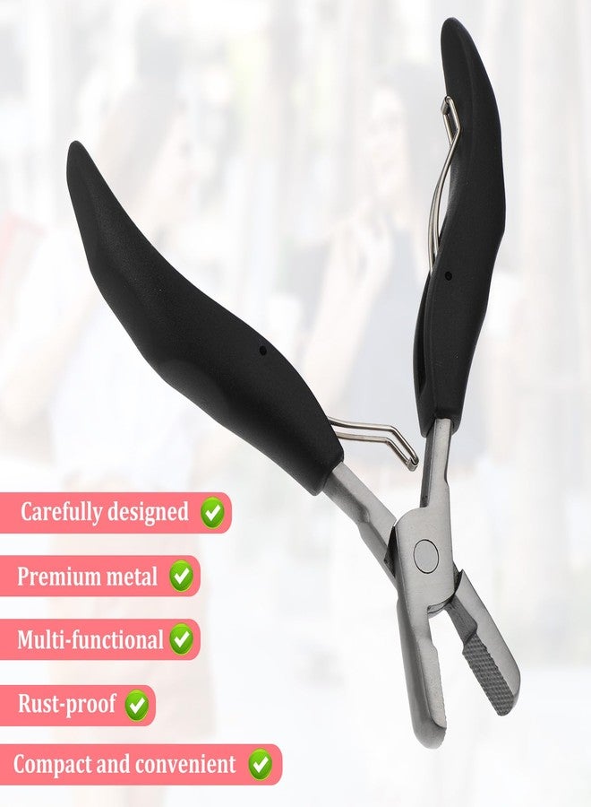 Skrfren Fusion Hair Extension Crusher, Fusion Crusher Tool for Keratin Hair Extensions Hairs Extension Remove Tool for Keratin, Black Hairs Extensions Opener and Removal Tools for Installing Removing - Image 4