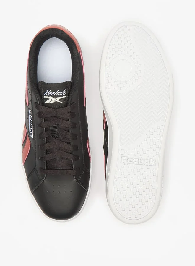 Reebok Womens Logo Detail Sports Shoes with Lace-Up Closure - Court Retro