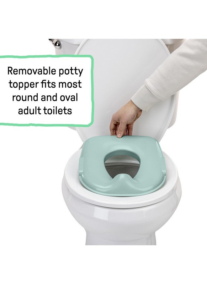 إنجنيونتي نظام Ingenuity Prepare to Potty 3 في 1 - مرحاض تدريب على استخدام المرحاض، وغطاء علوي، ومقعد متدرج، سهل التركيب، للأطفال الصغار من سن 18 شهرًا فما فوق - Image 4