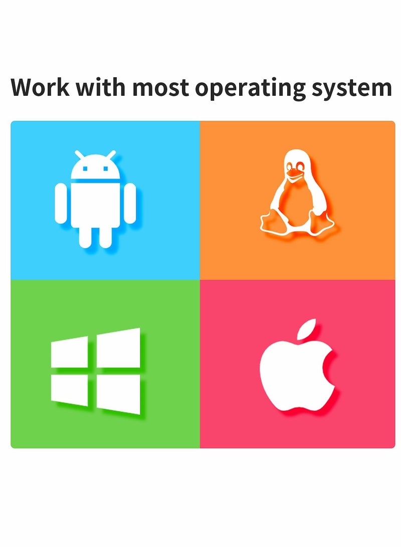 SD Card Reader, Triangle Memory Card Reader for Mobile Computer Tablet with Apple and Type-c Interface, OTG Adapter / Portable Magnetic SD / TF 3-in-1 Card Reader for PC and Smartphone (Blue & Red)