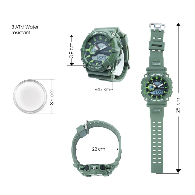 Curio  Kids's Plastic Analog Digital Watch CU-2107GAD-3 - 48 mm  | Best Price UAE