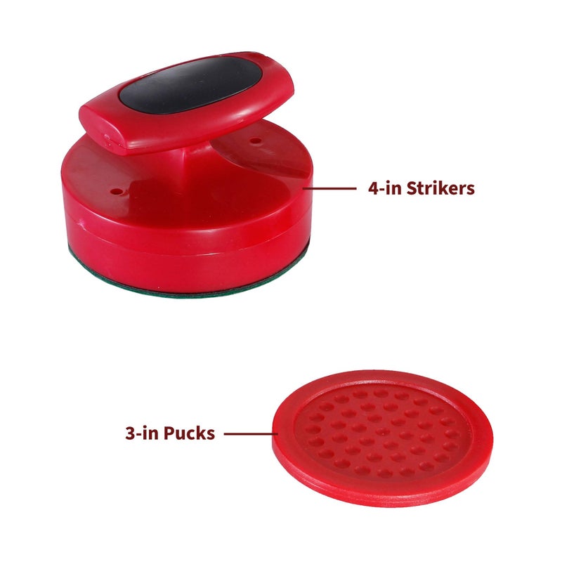 HATHAWAY Hathaway Pro-Series Air Hockey Striker and Puck Set, Red  - Image 2