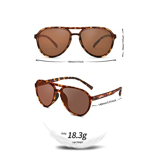 Jefoo Polarized Aviator Sunglasses for Women Men Vintage Retro Trendy Sunglasses for Outdoor UV400 Protection - Image 4
