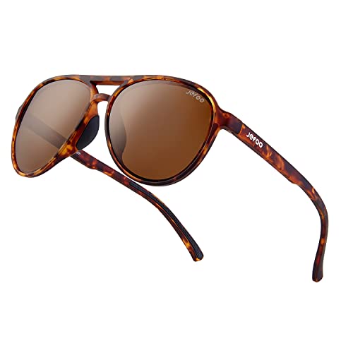 Jefoo Polarized Aviator Sunglasses for Women Men Vintage Retro Trendy Sunglasses for Outdoor UV400 Protection - Image 1