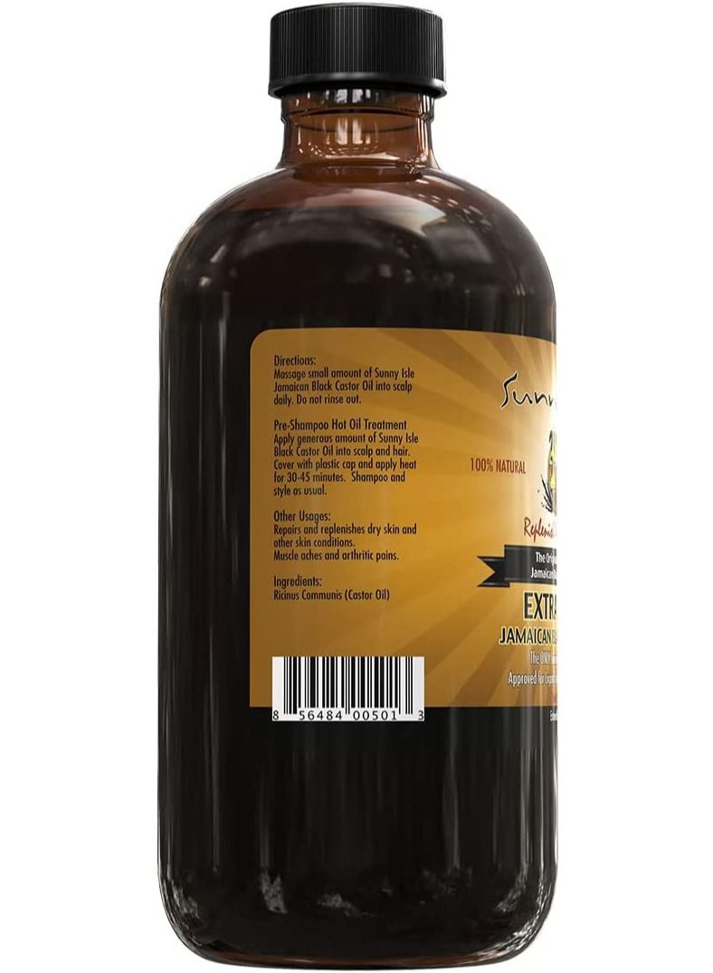 Sunny Isle Extra Dark Jamaican Black Castor Oil 8ounce - Image 2