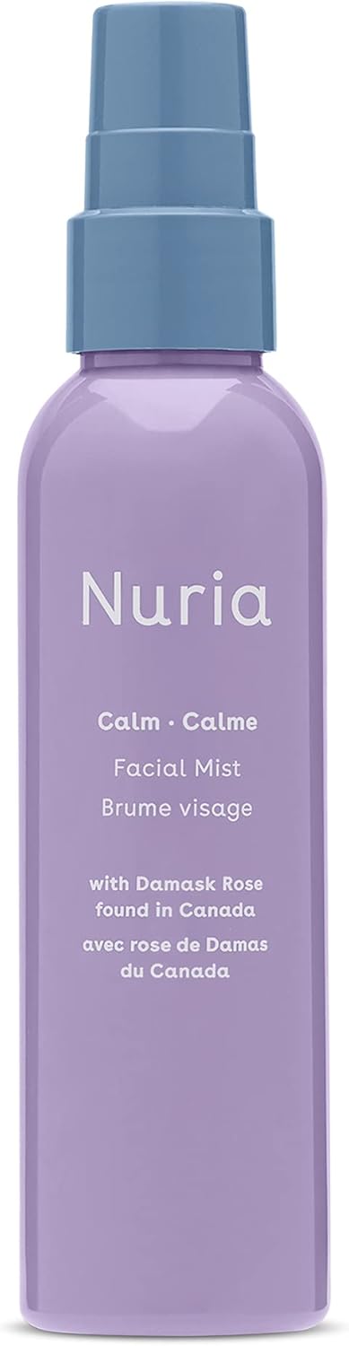 Nuria  Calm Facial Mist FragranceFree Damask Rose Water Spray for Face Face Mist Spray with Marigold Extract Oat and Glycerin 120mL41 fl oz