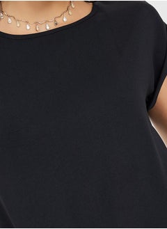 Styli Cap Sleeves Top & Wide Leg Trousers Under Abaya Set  - Image 4