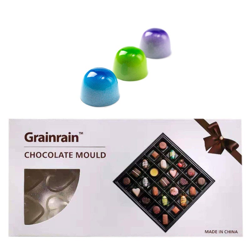 GRAINRAIN قوالب الشوكولاتة DIY بلاستيك صلب شفاف بولي كربونات شكل رصاصة - Image 1