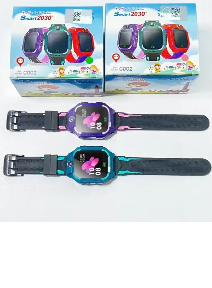 Smartberry Children Smart Watch C002 Children SOS Emergency Call GPS Tracking Children Smart Watch Baby Safety Monitoring Boys Kids Watch - Image 1