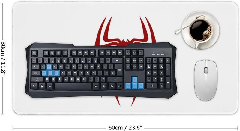 Keebik Gaming Mouse Pad, Red Spider Mouse Pad 11.8x23.6 Inch Small Computer Mouse Mat Keyboard Desk Mousepad for Gaming, Office, Home - Image 2