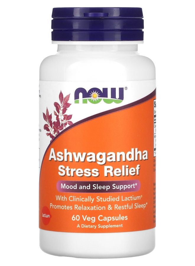 now Ashwagandha Stress Relief 60 Veg Capsules