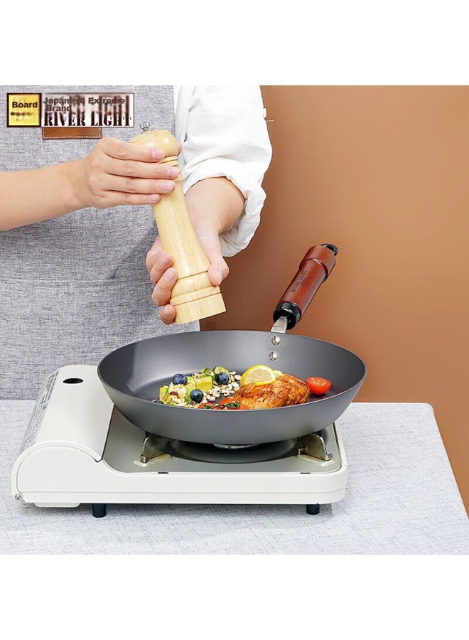 River Light Imported Cast Iron Skillet, Uncoated, Thickened, Specially Designed For Steak, Compatible With Induction Cookers, 25cm - Image 3