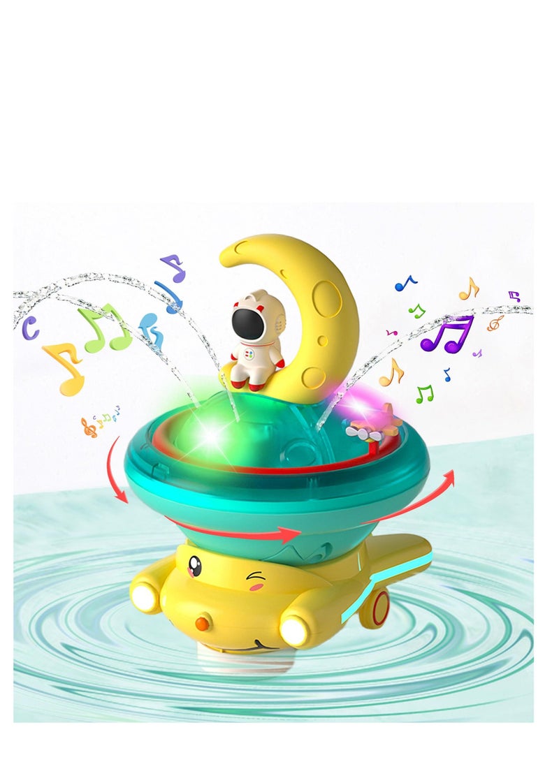 واي آند دي Baby Bath Toy for Toddlers, Astronaut Sprinkler Bathtub Toys, Light Up Fun Kids Sutable Toddlers Infants 1 2 3 Years - Image 1