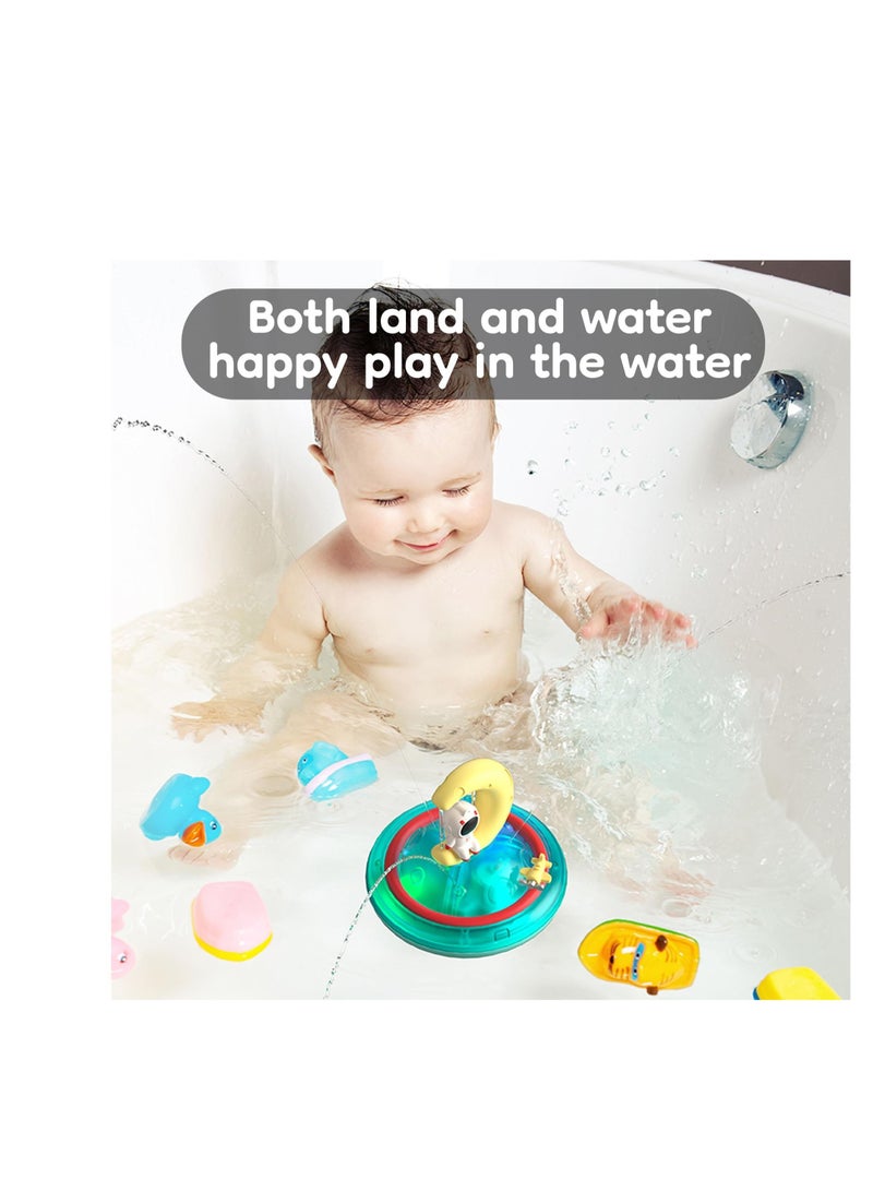 واي آند دي Baby Bath Toy for Toddlers, Astronaut Sprinkler Bathtub Toys, Light Up Fun Kids Sutable Toddlers Infants 1 2 3 Years - Image 4