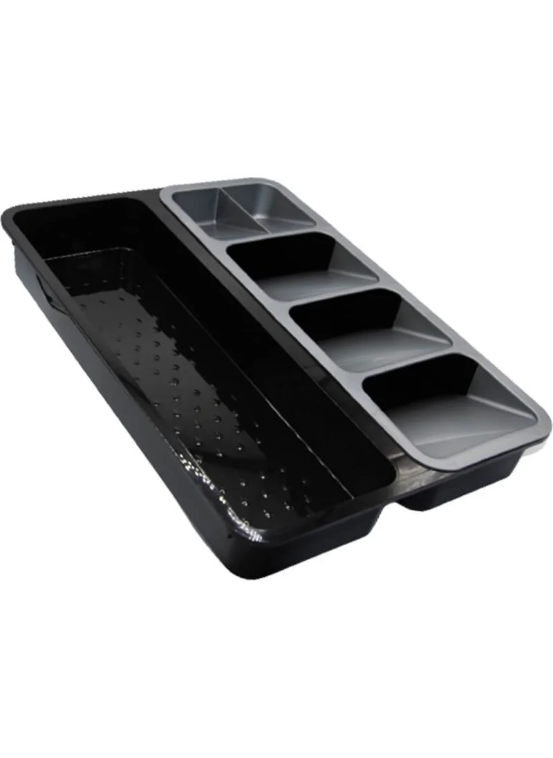 Piev Smart Organizer Drawer Cutlery 2 Pcs. Black