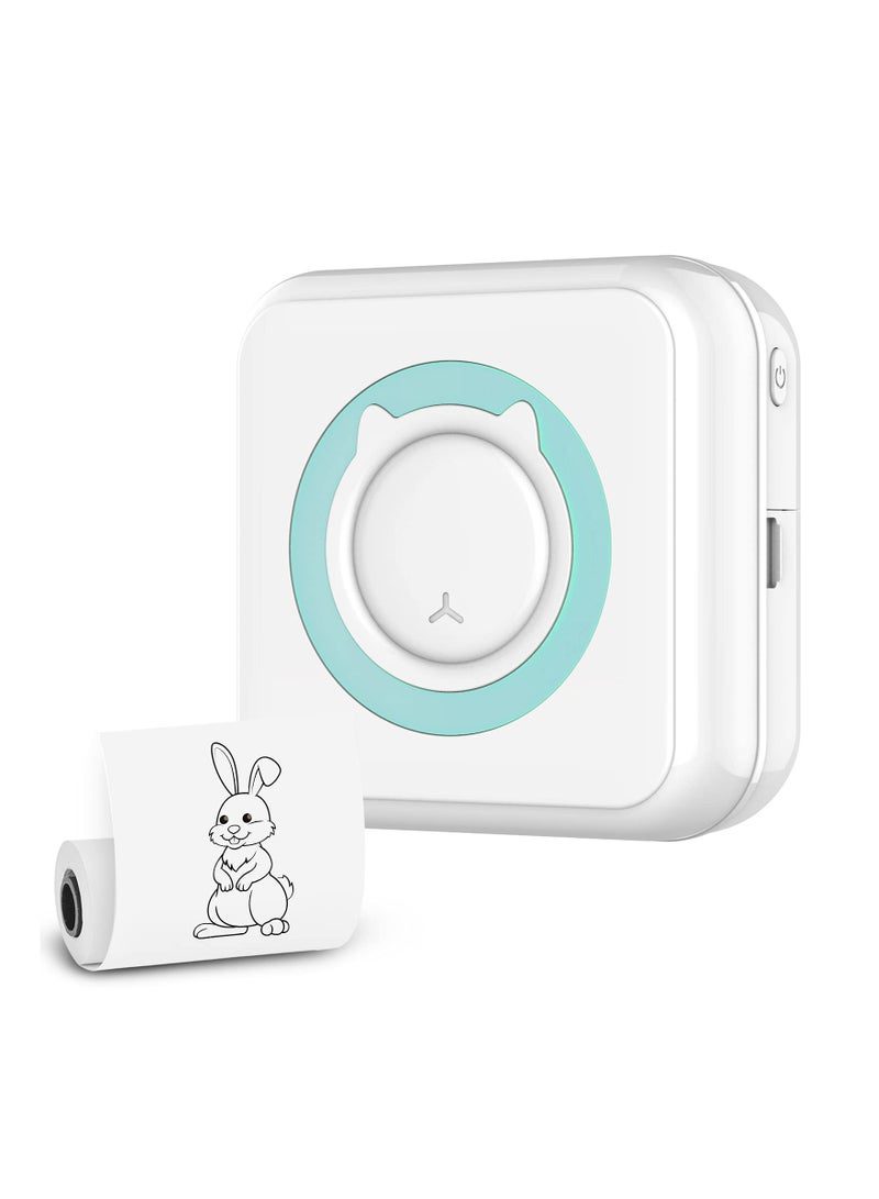 طابعة ملصقات Bluetooth صغيرة محمولة للطباعة على الصور والملصقات والملاحظات، متوافقة مع أجهزة iOS وAndroid، آلة طباعة لاسلكية. - Image 1