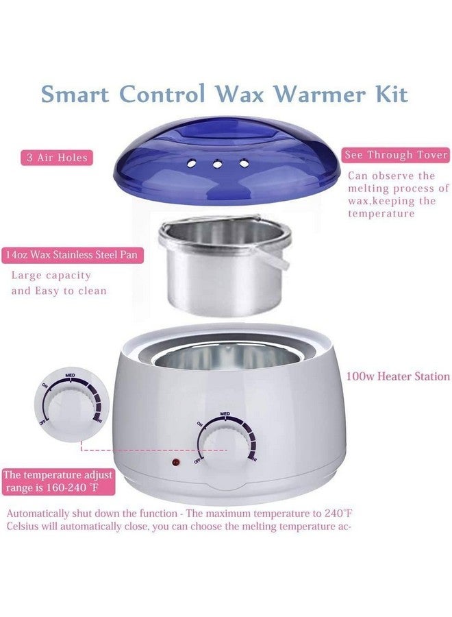 Big saving Waxing Kit Combo Wax Warmer Hot Wax Heater with Hair Removal Wax Beans(100g) and Wooden Chips for Hard, and Body Powder Waxing Kit for Women - Multi Color (wax heater and beans) - Image 3