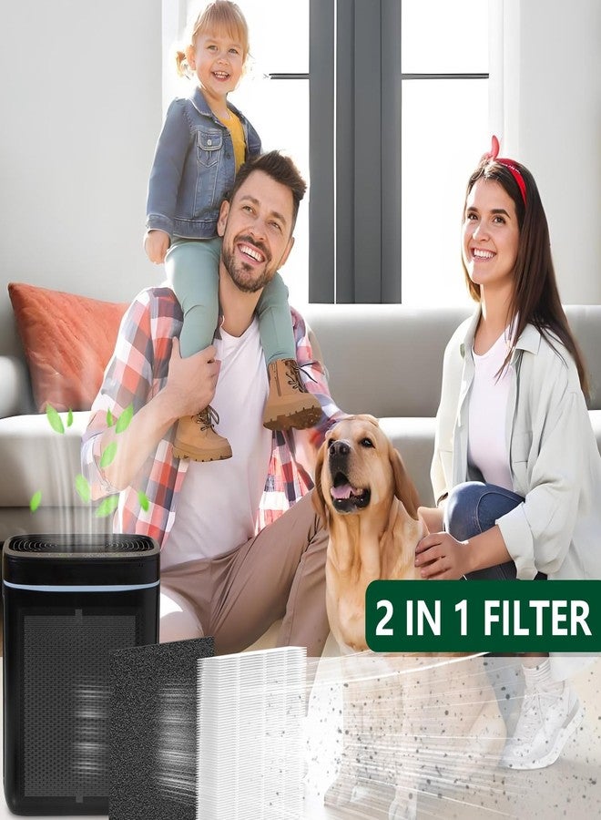 CHNPOFNT Replacement True he-pa Filters Compatible with PARTU Air Purifier BS-10, 3-Stage Filtration High-efficiency Activated carbon, 2-Pack - Image 3