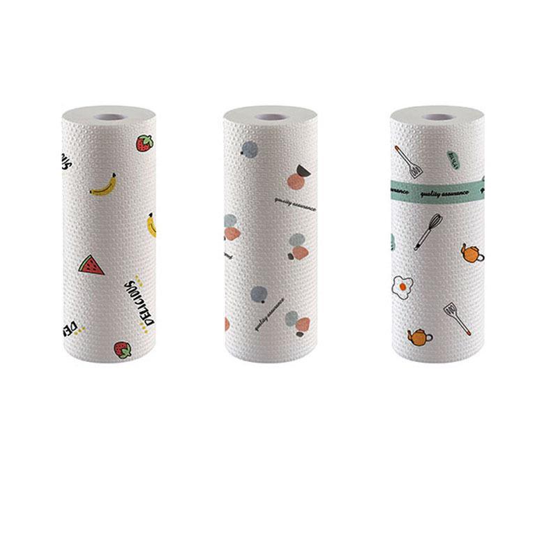 Generic No-Lint Oil-Resistant Dual-Use Kitchen Towel Printed style