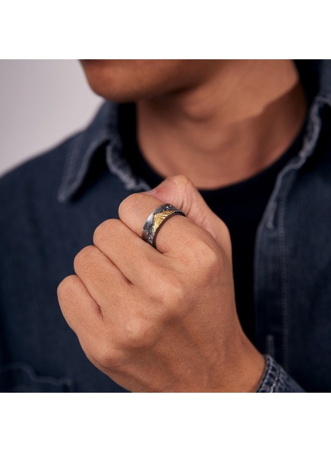 LATEEN Men Adjustable Ring Elegant Unique Retro Non-Fading Open Ring - Image 2