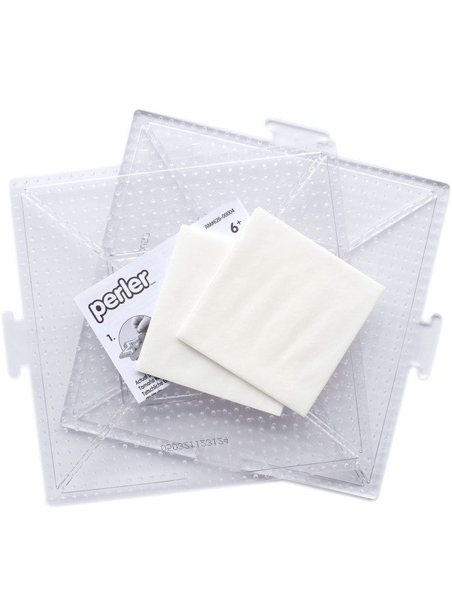 Perler Beads Funfusion: Large Clear Interlocking Pegboards - Image 3